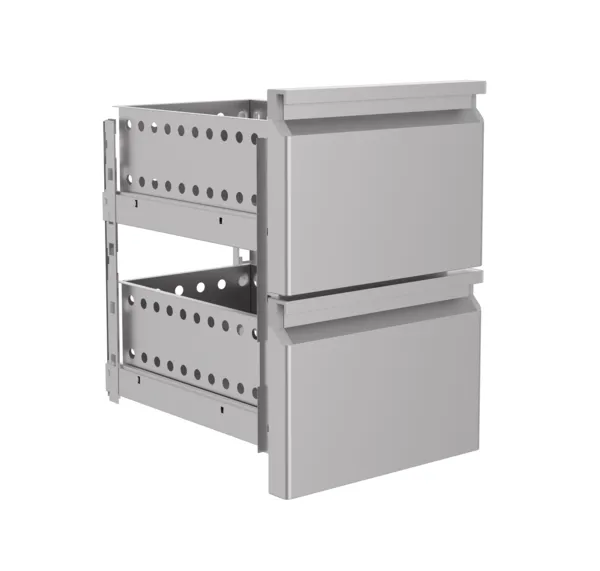 Block 2 Schubladen Monoblock für Kühltisch