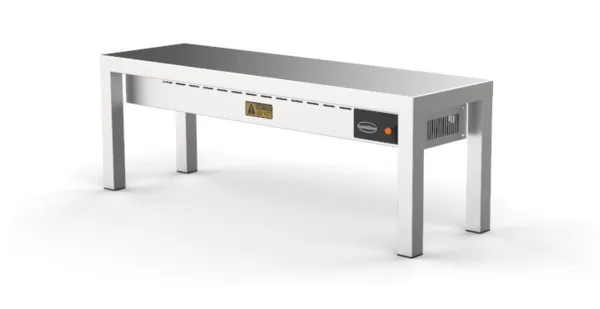 Keramik-Wärmetischregal - 1 Ebene - L 1000 x T 300 mm