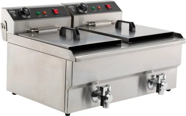 Friteuse Electrique à Poser - 2 x 8 L - 2 x 3300 W