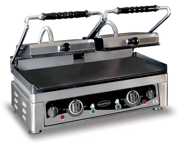 Grill Panini Double - Glatte und Gerillte Platten