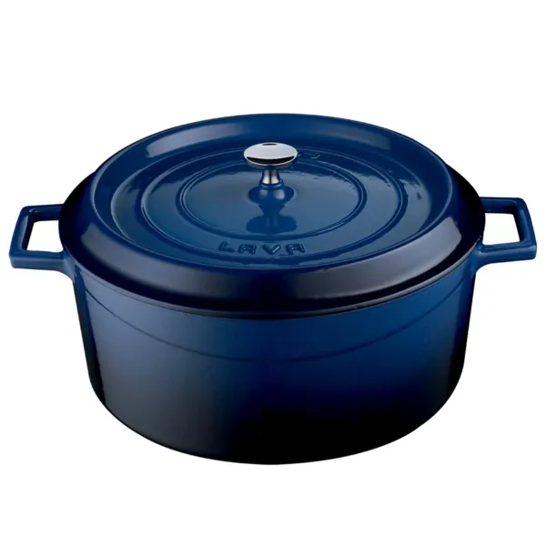 Gusseisen-Bräter - Ø 32 cm - Blau