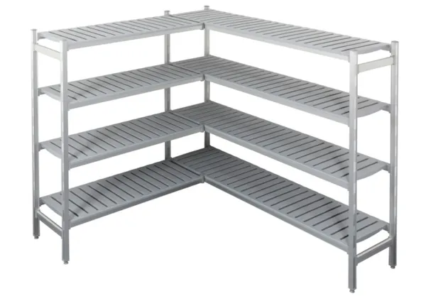 Rayonnage Angulaire pour Chambre Froide 1200 x 1500 x 2010 mm - L 935 x P 450 mm