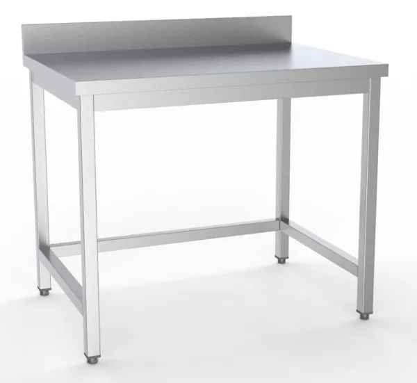 Table Inox avec Dosseret - L 1600 x P 600 mm