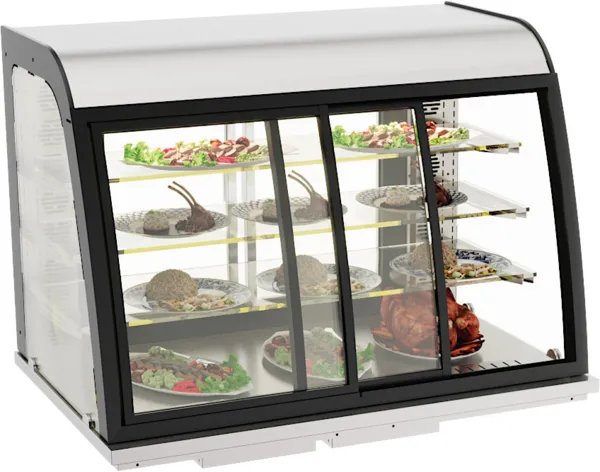 Vitrine Chauffante Drop-In à Portes Coulissantes - 140 L