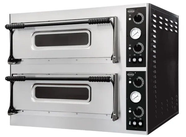 Pizzaoven met 2 Kamers - 2 x 4 Pizza's - 400 V