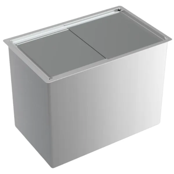 Ingebouwde IJscontainer in Roestvrij Staal - 485x305 MM