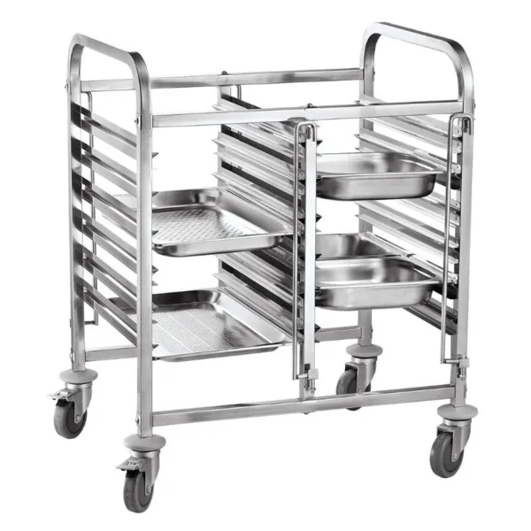Chariot Porte-Plateaux Double - 12 x GN 1/1