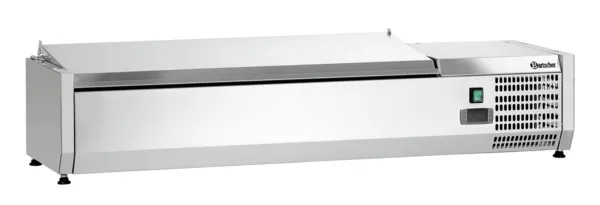 RVS gekoelde saladette om neer te zetten - 3 x GN 1/3 + 1 x GN 1/2