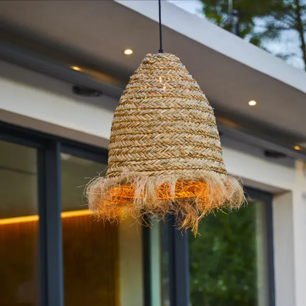 Suspension Bohème en Jonc de Mer Naturel pour Extérieur - Anafi Outdoor
