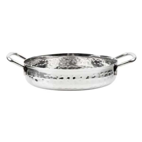 Plat en Inox Martelé Table Presentation 150mm
