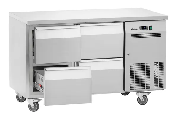 Positive Kühltisch - 4 Schubladen GN 1/1 - Tiefe 700