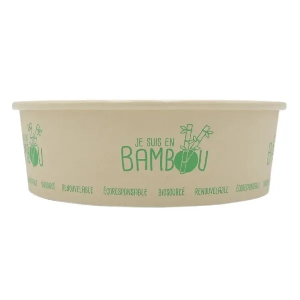 Salatschüssel aus Bambus - 480 ml - Packung mit 50