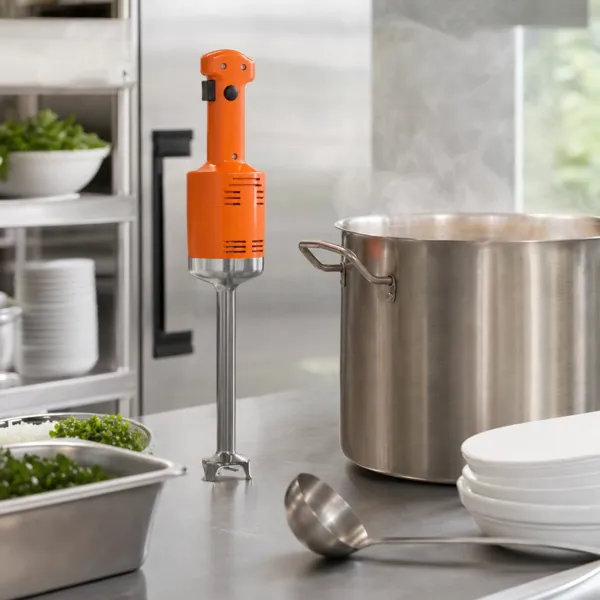 Mixeur Plongeant Professionnel 12 000 tr/min, Pied Acier, Cuves 5 à 25 L, Soupes, Sauces, Purées
